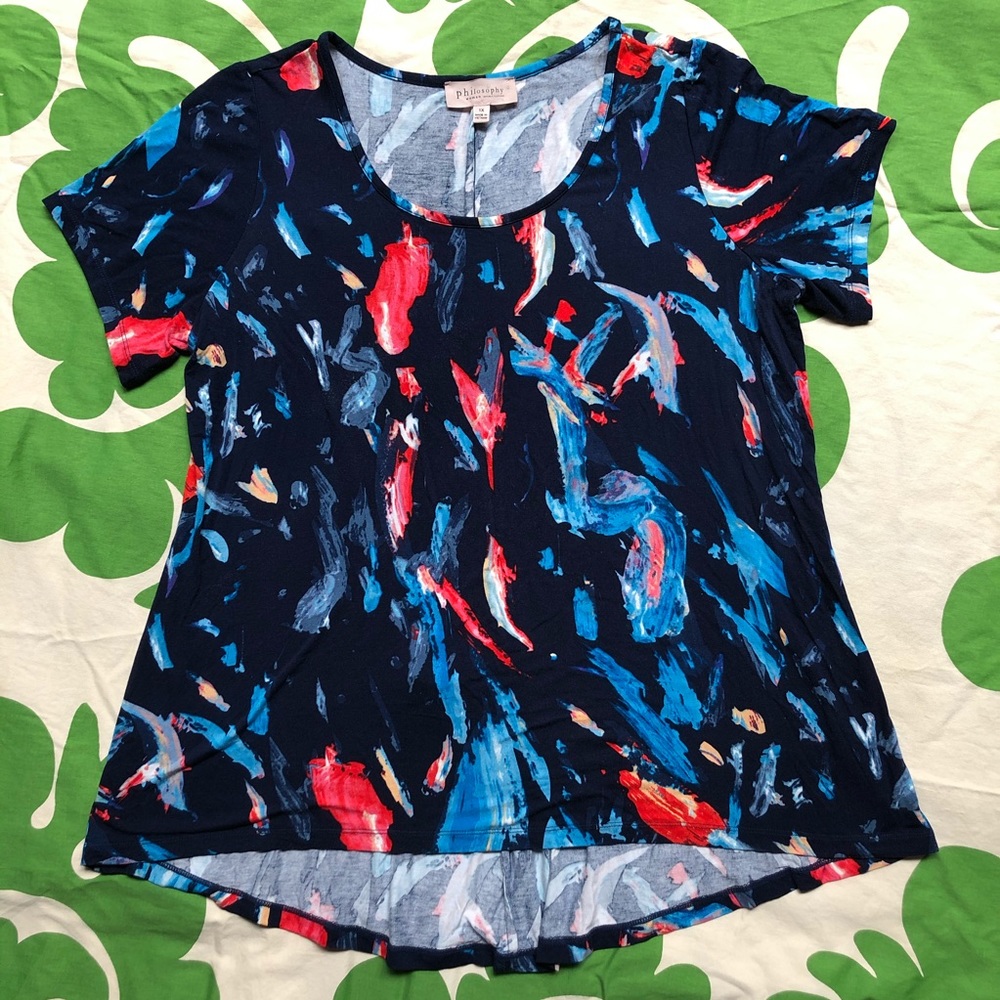 Philosophy blouse size 1X